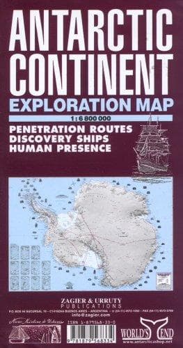 Tapa de Antarctic Continent Exploration Map