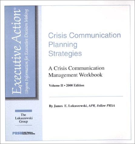 Tapa de Crisis Communication Planning Strategies