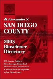 Tapa de San Diego County 2003 Bioscience Directory