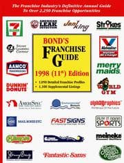 Tapa de Bond's Franchise Guide 1998 (11th ed)
