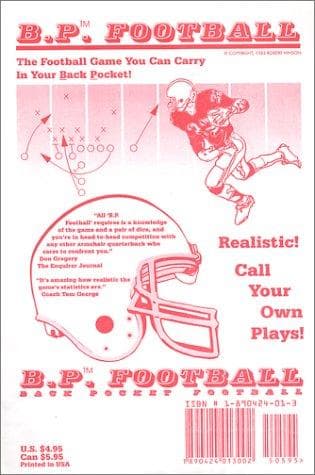 Tapa de BP(Backpocket) Football