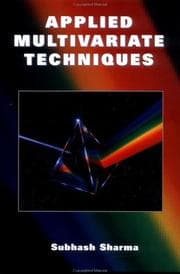 Tapa de Applied multivariate techniques