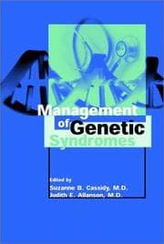 Tapa de Management of genetic syndromes