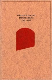 Tapa de Writings on Art 1969-1999