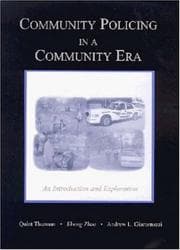 Tapa de Community policing in a community era