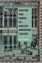 Tapa de Analysis and Design of Analog Integrated Circuits