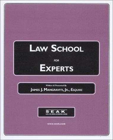 Tapa de Law School for Experts