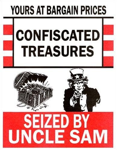 Tapa de Confiscated Treasures Seized by Uncle Sam