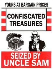 Tapa de Confiscated Treasures Seized by Uncle Sam