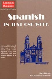 Tapa de Spanish In Just One Week (8 CDs, Text & Tapescript, Answer Keys)