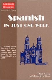 Tapa de Spanish In Just One Week (Text/CD/Tapescript)