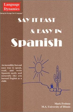 Tapa de Say It Fast & Easy In Spanish (Text, Answer Keys, Tapescript)