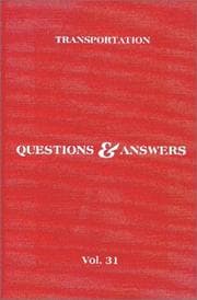 Tapa de Transportation Q&A, Vol. 31