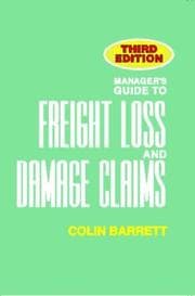 Tapa de Manager's Guide to Freight Loss and Damage Claims