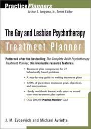 Tapa de The gay and lesbian psychotherapy treatment planner
