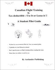 Tapa de Canadian flight training is tax deductible , Use it or loose it