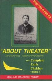 Tapa de About Theater and Other Stories. Complete Early Short Stories of A. Chekhov