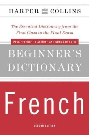 Tapa de Collins easy learning French dictionary