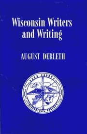 Tapa de Wisconsin Writers and Writing