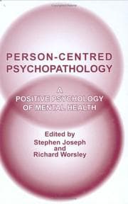 Tapa de PERSON-CENTRED PSYCHOPATHOLOGY: A POSITIVE PSYCHOLOGY OF MENTAL HEALTH; ED. BY STEPHEN JOSEPH