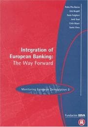 Tapa de Integration of European banking