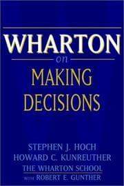 Tapa de Wharton on making decisions
