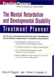 Tapa de The Mental Retardation and Developmental Disability Treatment Planner