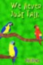 Tapa de We Never Just Talk