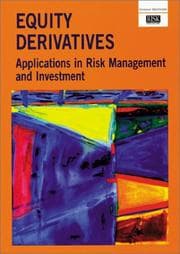 Tapa de Equity Derivatives Applications in Risk Management and Investment