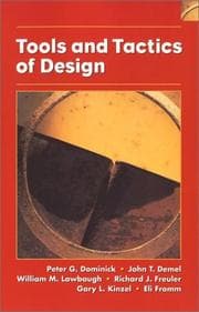 Tapa de Tools and tactics of design
