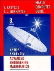 Tapa de Maple Computer Guide for Advanced Engineering Mathematics