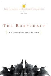 Tapa de The Rorschach, Basic Foundations and Principles of Interpretation Volume 1