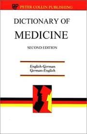 Tapa de Dictionary of medicine