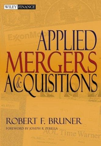 Tapa de Applied Mergers and Acquisitions (Wiley Finance)