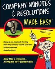 Tapa de Company minutes & resolutions made easy