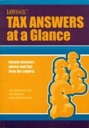 Tapa de Tax Answers at a Glance