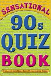 Tapa de Sensational 90's Quizbook (Quiz Book)