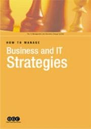 Tapa de How to Manage Business and IT Strategies