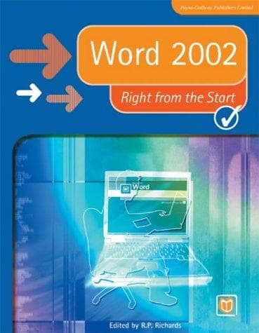 Tapa de Word 2002 Right from the Start