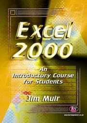 Tapa de Excel 2000 an Introductory Course for Students (Software Course Books)