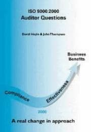 Tapa de ISO 9000 2000 Auditor Questions