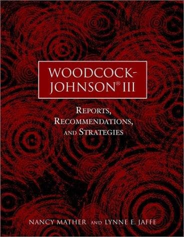 Tapa de Woodcock-Johnson III