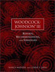 Tapa de Woodcock-Johnson III