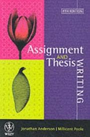 Tapa de Assignment and Thesis Writing