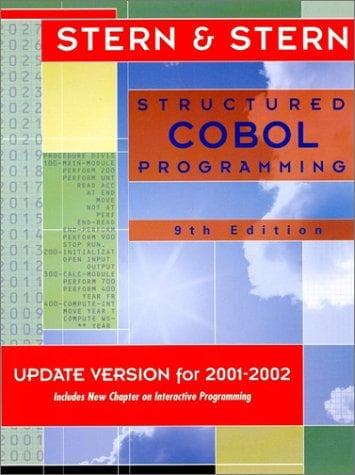 Tapa de Structured COBOL programming