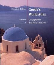 Tapa de Goode's World Atlas to Accompany Geography Titles, 20th edition