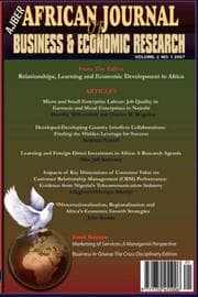 Tapa de African Journal of Business and Economic Research, vol 2 No 1 2007 (African Journal of Business and Economic Research)