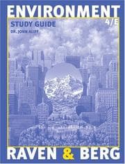 Tapa de Study guide to accompany Environment, fourth edition, Peter H. Raven, Linda R. Berg