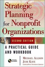 Tapa de Strategic planning for nonprofit organizations