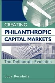 Tapa de Creating Philanthropic Capital Markets
